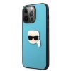 iPhone 13 Pro Karl Lagerfeld KLHCP13LPKMB Ikonik Karl Head PU tok kék-3666339028633 1 kép