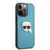 iPhone 13 Pro Karl Lagerfeld KLHCP13LPKMB Ikonik Karl Head PU tok kék-3666339028633 3 kép