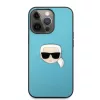 iPhone 13 Pro Karl Lagerfeld KLHCP13LPKMB Ikonik Karl Head PU tok kék-3666339028633 5 kép