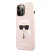 iPhone 13 Pro Karl Lagerfeld Head Silicone KLHCP13LSLKHP tok Light Pink