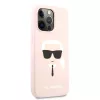 iPhone 13 Pro Karl Lagerfeld Head Silicone KLHCP13LSLKHP tok Light Pin-3666339027759 3 kép