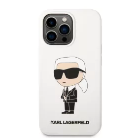 iPhone 13 Pro Karl Lagerfeld KLHCP13LSNIKBCH Liquid Silicone Ikonik NF-3666339102173 2 kép