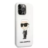 iPhone 13 Pro Karl Lagerfeld KLHCP13LSNIKBCH Liquid Silicone Ikonik NF-3666339102173 3 kép