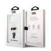 iPhone 13 Pro Karl Lagerfeld KLHCP13LSNIKBCH Liquid Silicone Ikonik NF-3666339102173 4 kép
