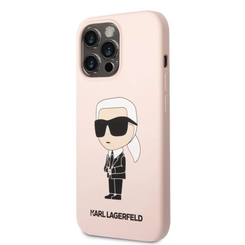 iPhone 13 Pro Karl Lagerfeld KLHCP13LSNIKBCP Liquid Silicone Ikonik NF-3666339102210 1 kép