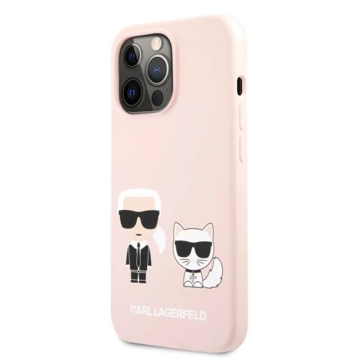 iPhone 13 Pro Karl Lagerfeld KLHCP13LSSKCI Karl Choupette Liquid Silic-3666339027193 6 kép