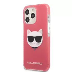 iPhone 13 Pro Karl Lagerfeld TPE Choupette Head tok fukszia (KLHCP13LT-3666339048549 4 kép