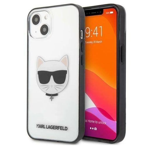 iPhone 13 Mini Karl Lagerfeld Ikonik Choupette tok átlátszó (KLHCP1-3666339028053 4 kép