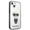 iPhone 13 Mini Karl Lagerfeld Ikonik Karl tok átlátszó fekete keret-3666339028015 7 kép