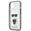 iPhone 13 Mini Karl Lagerfeld Ikonik Karl tok átlátszó fekete keret-3666339028015 4 kép