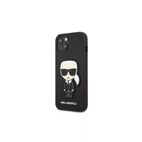 iPhone 13 Mini Karl Lagerfeld Saffiano Head tok fekete (KLHCP13SOKPK)-3666339028176 1 kép