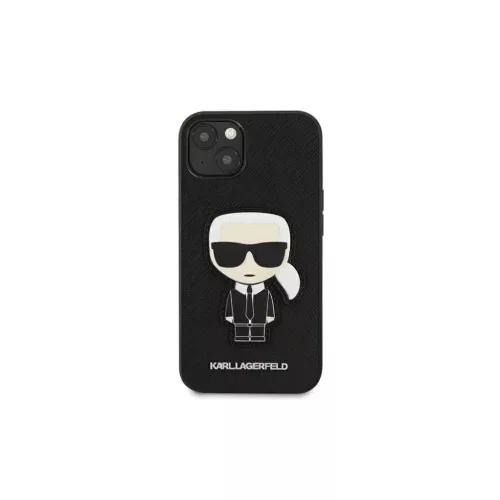 iPhone 13 Mini Karl Lagerfeld Saffiano Head tok fekete (KLHCP13SOKPK)-3666339028176 3 kép