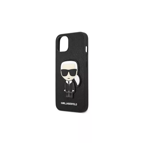 iPhone 13 Mini Karl Lagerfeld Saffiano Head tok fekete (KLHCP13SOKPK)-3666339028176 4 kép
