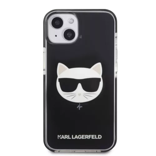 iPhone 13 mini Karl Lagerfeld TPE Choupette Head tok fekete (KLHCP13ST-3666339048488 5 kép
