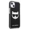 iPhone 13 mini Karl Lagerfeld TPE Choupette Head tok fekete (KLHCP13ST-3666339048488 6 kép