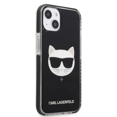 iPhone 13 mini Karl Lagerfeld TPE Choupette Head tok fekete (KLHCP13ST-3666339048488 6 kép