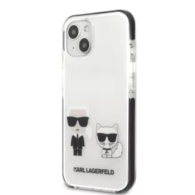   iPhone 13 mini Karl Lagerfeld TPE Karl and Choupette tok fehér (KLHCP13STPEKCW)