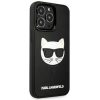 iPhone 13 Pro Max 6.7'' Karl Lagerfeld KLHCP13XCH3DBK 3D Rubber Choupe-3666339028169 3 kép