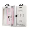 iPhone 13 Pro Max Karl Lagerfeld Glitter Karl Head tok pink (KLHCP13XK-3666339027568 2 kép