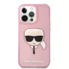 iPhone 13 Pro Max Karl Lagerfeld Glitter Karl Head tok pink (KLHCP13XK-3666339027568 5 kép