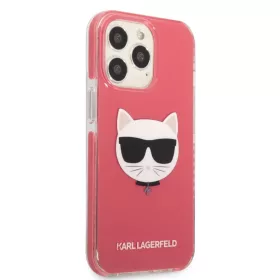   iPhone 13 Pro Max Karl Lagerfeld TPE Choupette Head tok rózsaszín (KLHCP13XTPECPI)