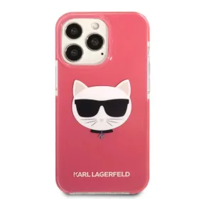 iPhone 13 Pro Max Karl Lagerfeld TPE Choupette Head tok rózsaszín (K-3666339048556 1 kép