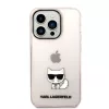 iPhone 14 Pro Karl Lagerfeld Choupette Logo tok rózsaszín (KLHCP14LC-3666339076498 6 kép