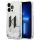 iPhone 14 Pro Karl Lagerfeld Liquid Glitter Big KL logo tok ezüst (KL-3666339085704 7 kép