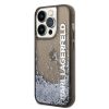 iPhone 14 Pro Karl Lagerfeld Translucent Liquid Glitter tok fekete (KL-3666339091569 4 kép
