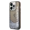 iPhone 14 Pro Karl Lagerfeld Translucent Liquid Glitter tok fekete (KL-3666339091569 4 kép