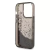 iPhone 14 Pro Karl Lagerfeld Translucent Liquid Glitter tok fekete (KL-3666339091569 2 kép
