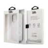 iPhone 14 Pro Karl Lagerfeld Iridescent Monogram tok ezüst (KLHCP14LL-3666339093099 3 kép