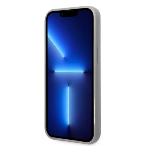 iPhone 14 Pro Karl Lagerfeld Iridescent Monogram tok ezüst (KLHCP14LL-3666339093099 5 kép