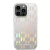 iPhone 14 Pro Karl Lagerfeld Iridescent Monogram tok ezüst (KLHCP14LL-3666339093099 6 kép