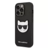 iPhone 14 Pro Karl Lagerfeld PU Saffiano Choupette Head tok fekete (KL-3666339076979 6 kép