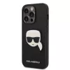 iPhone 14 Pro Karl Lagerfeld PU Saffiano Karl Head tok fekete (KLHCP14-3666339077051 2 kép