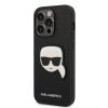 iPhone 14 Pro Karl Lagerfeld PU Saffiano Karl Head tok fekete (KLHCP14-3666339077051 1 kép