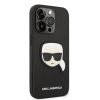 iPhone 14 Pro Karl Lagerfeld PU Saffiano Karl Head tok fekete (KLHCP14-3666339077051 4 kép