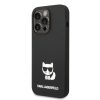 iPhone 14 Pro Karl Lagerfeld Choupette szilikon tok fekete (KLHCP14LSL-3666339076573 1 kép