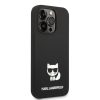 iPhone 14 Pro Karl Lagerfeld Choupette szilikon tok fekete (KLHCP14LSL-3666339076573 2 kép