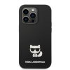 iPhone 14 Pro Karl Lagerfeld Choupette szilikon tok fekete (KLHCP14LSL-3666339076573 5 kép