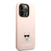 iPhone 14 Pro Karl Lagerfeld Choupette szilikon tok rózsaszín (KLHCP-3666339076658 2 kép