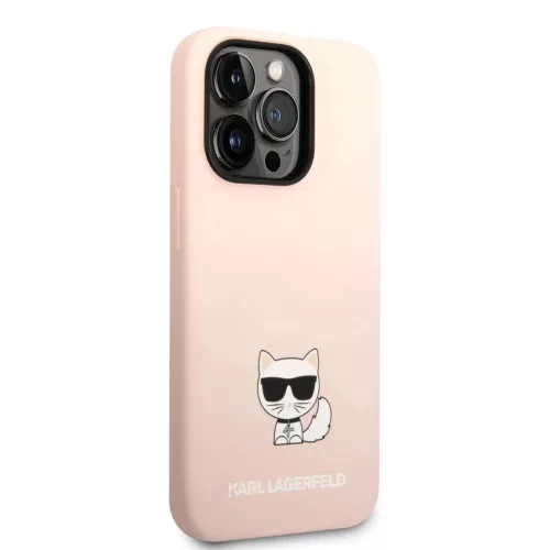 iPhone 14 Pro Karl Lagerfeld Choupette szilikon tok rózsaszín (KLHCP-3666339076658 2 kép