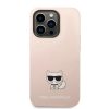 iPhone 14 Pro Karl Lagerfeld Choupette szilikon tok rózsaszín (KLHCP-3666339076658 3 kép