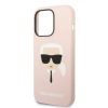 iPhone 14 Pro Karl Lagerfeld Karls Head szilikon tok rózsaszín (KLHC-3666339085469 3 kép