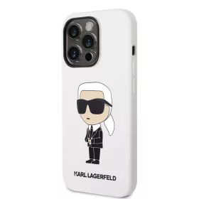 iPhone 14 Pro Karl Lagerfeld KLHCP14LSNIKBCH Liquid Silicone Choupette-3666339086626 5 kép
