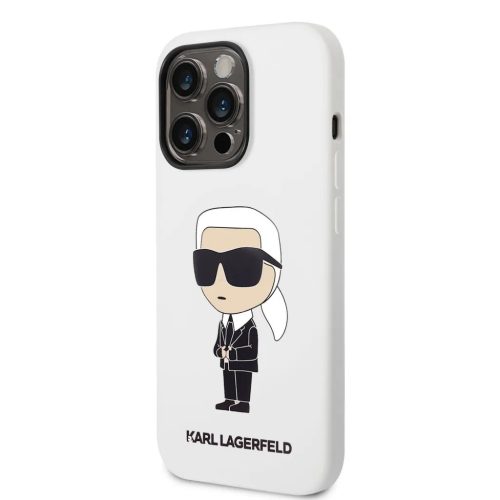 iPhone 14 Pro Karl Lagerfeld KLHCP14LSNIKBCH Liquid Silicone Choupette-3666339086626 5 kép