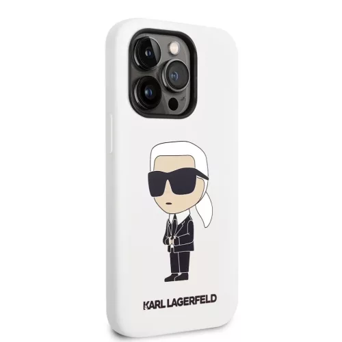 iPhone 14 Pro Karl Lagerfeld KLHCP14LSNIKBCH Liquid Silicone Choupette-3666339086626 4 kép