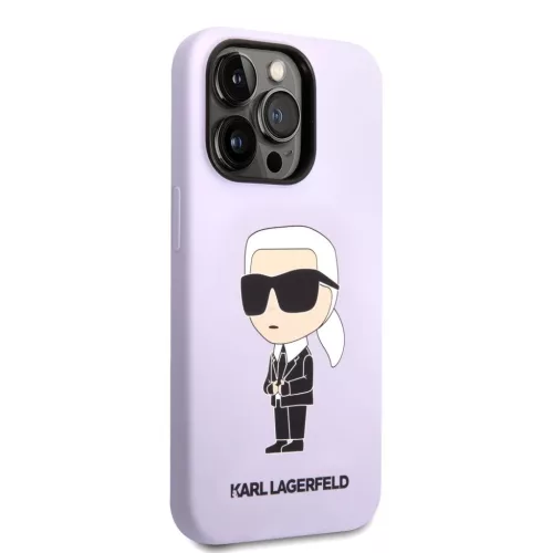 iPhone 14 Pro Karl Lagerfeld KLHCP14LSNIKBCU Liquid Silicone Choupette-3666339086664 2 kép