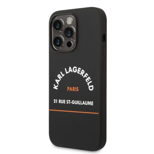 iPhone 14 Pro Karl Lagerfeld Rue St Gullaume tok fekete (KLHCP14LSRSGH-3666339093334 6 kép